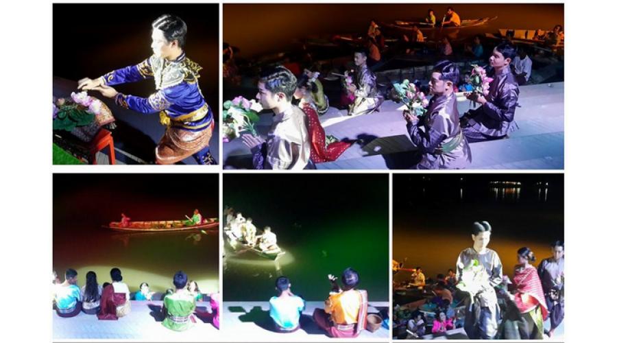พระสงฆ์ จำนวน 99 รูป สวดเจริญพระพุทธมนต์บนเรือในลำน้ำเจ้าพระยา และการแสดงแสงสีเสียง อ.เมือง ถึง วัดโบสถ์ อ.สามโคก พระสงฆ์ จำนวน 99 รูป สวดเจริญพระพุทธมนต์บนเรือในลำน้ำเจ้าพระยา และการแสดงแสงสีเสียง อ.เมือง ถึง วัดโบสถ์ อ.สามโคก